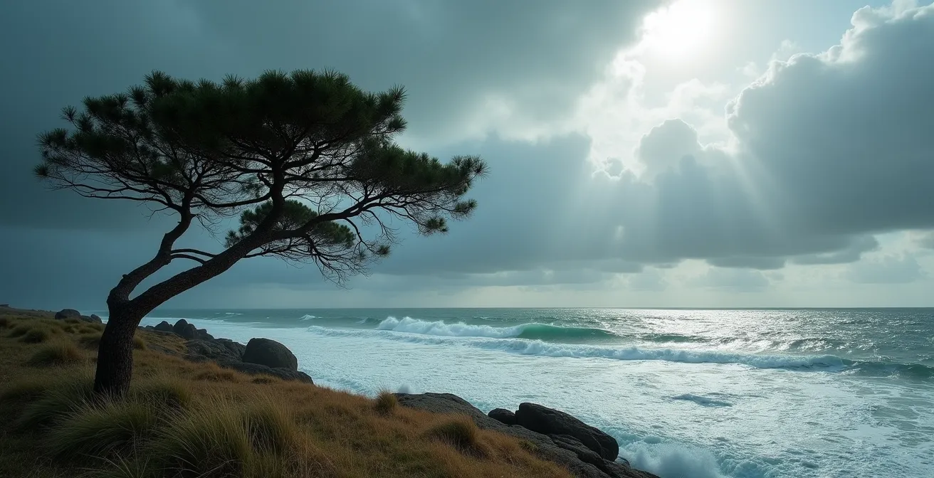 Vents puissants balayant la côte vendéenne