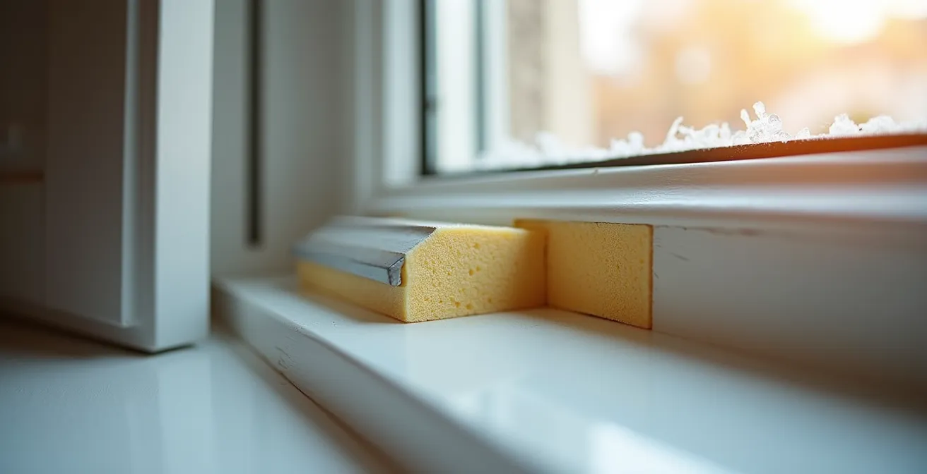 Vue thermique montrant les déperditions d'une maison